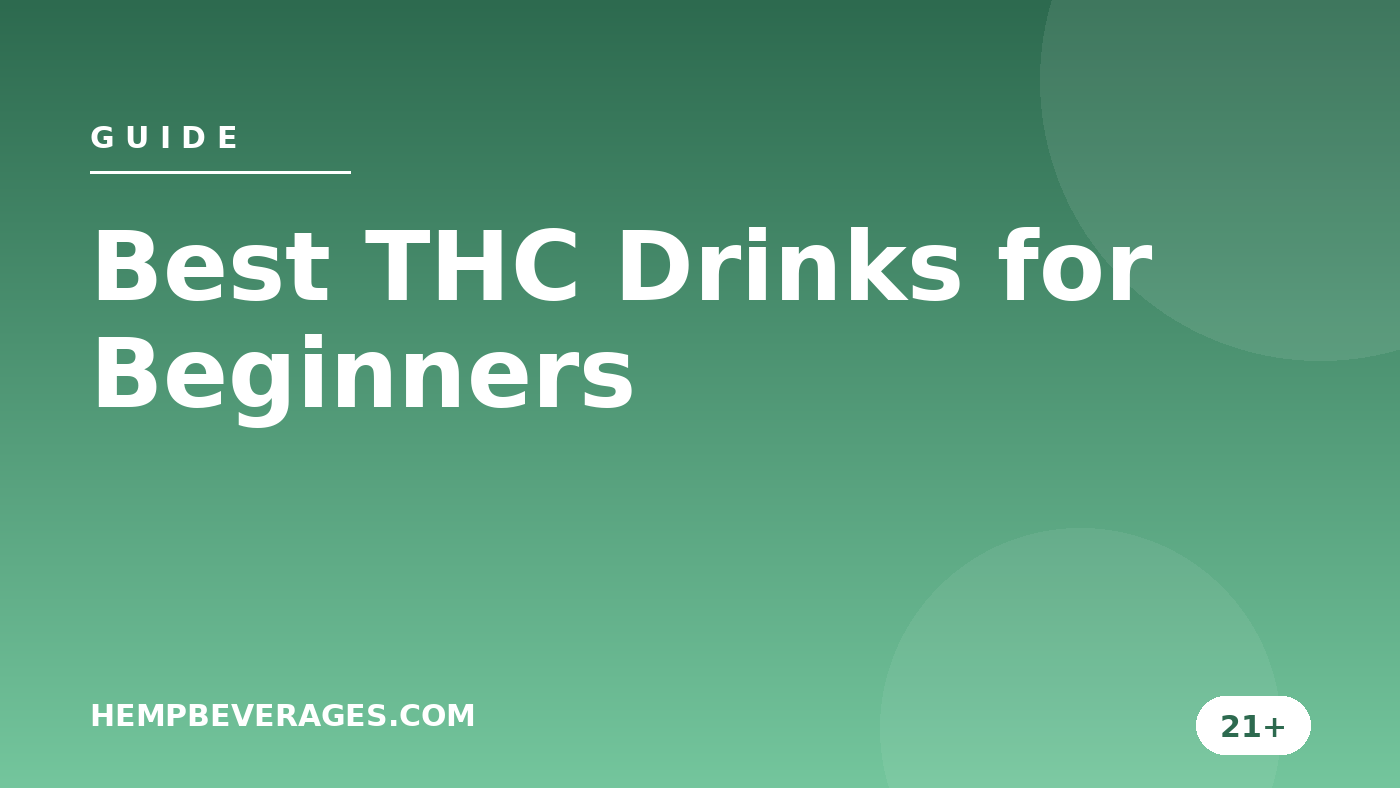 Best THC Drinks for Beginners — HempBeverages.com