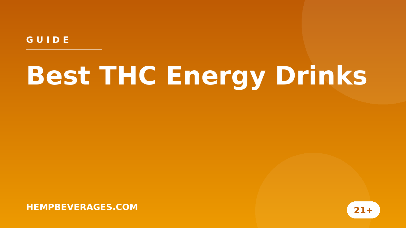 Best THC Energy Drinks — HempBeverages.com