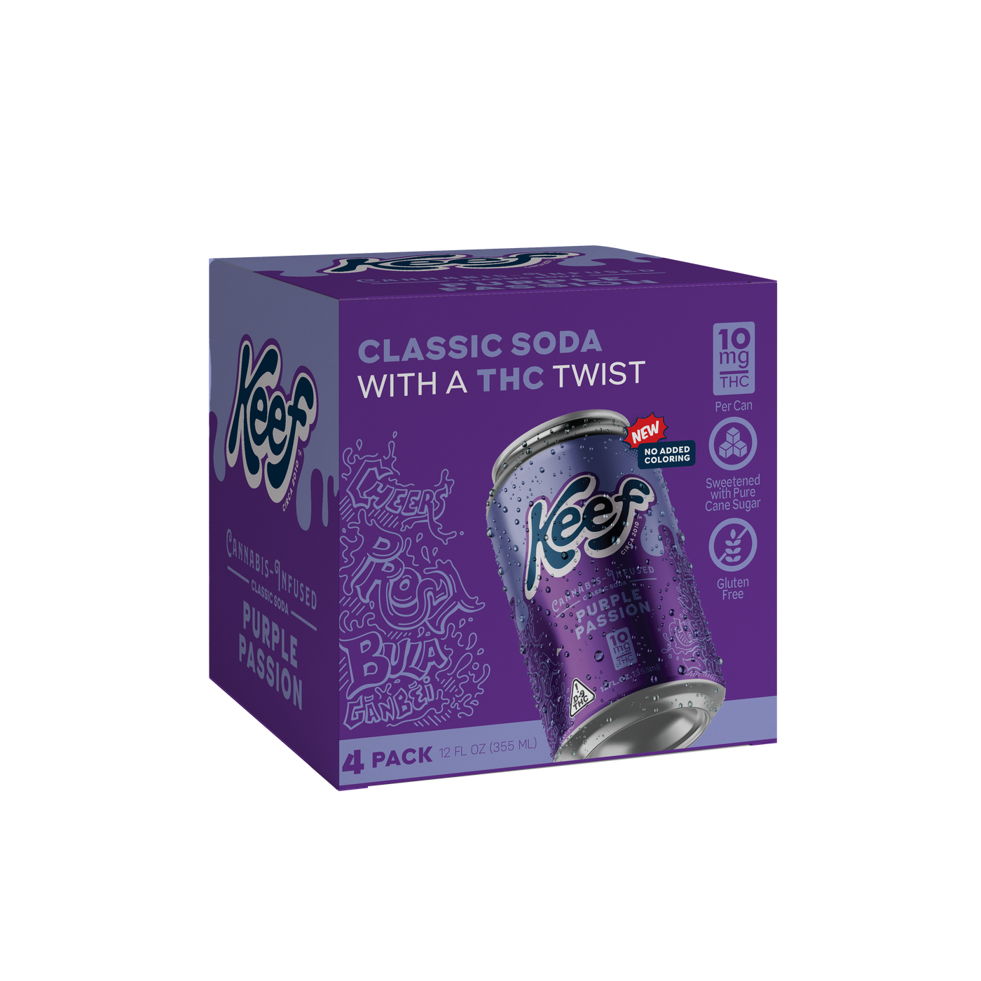 Keef Classic Soda hemp-derived THC beverage 4-pack