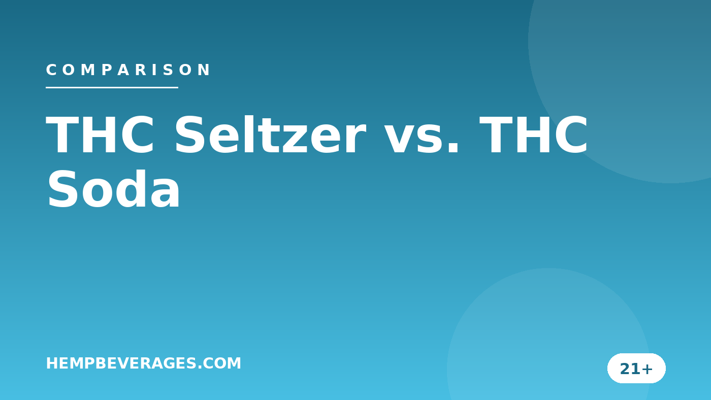 THC Seltzer vs. THC Soda — HempBeverages.com