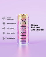 Brez Dream zero-THC tart cherry chamomile relaxation tonic 12oz can