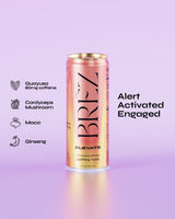 Brez Elevate zero-THC strawberry mango energy tonic 12oz can