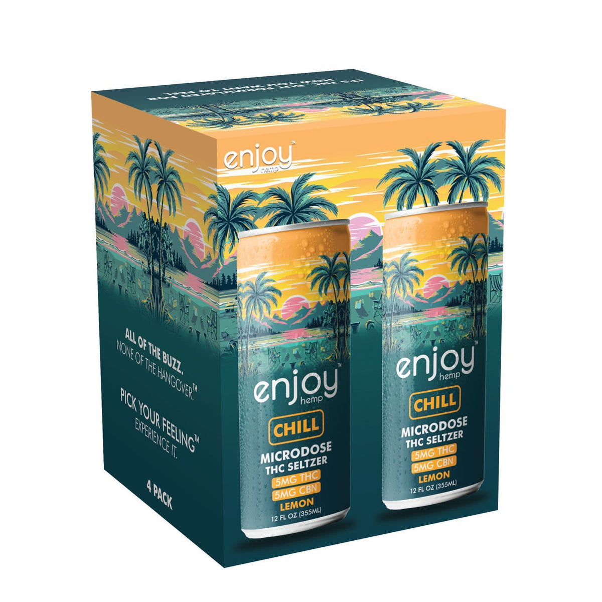 Enjoy Hemp 5mg THC + 5mg CBN Chill Seltzer — Lemon