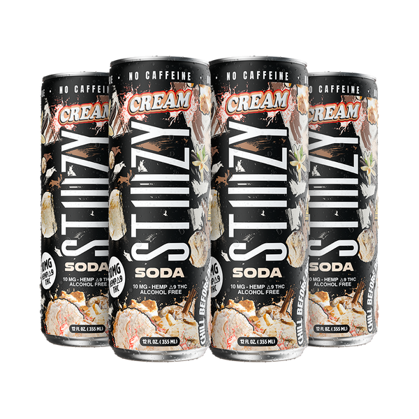 STIIIZY Cream THC Soda 4-pack, 12 oz cans with 10mg hemp-derived Delta-9 THC