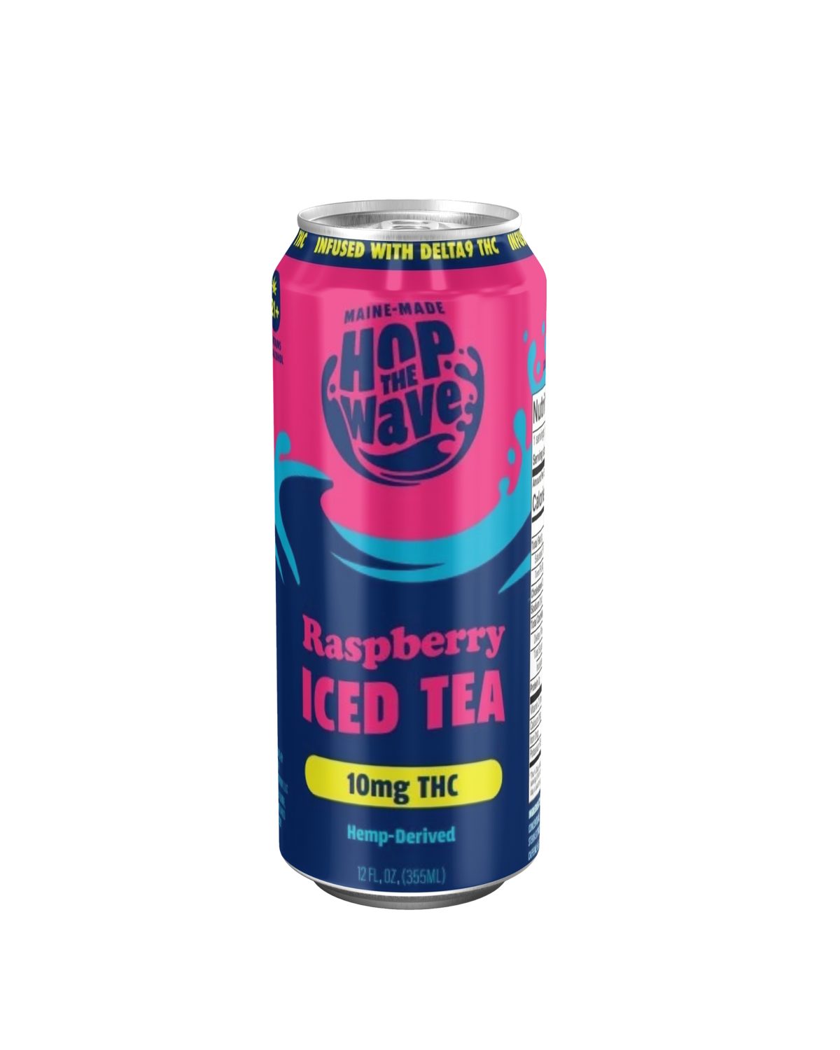 Hop the Wave Raspberry THC Iced Tea — 10mg THC per can