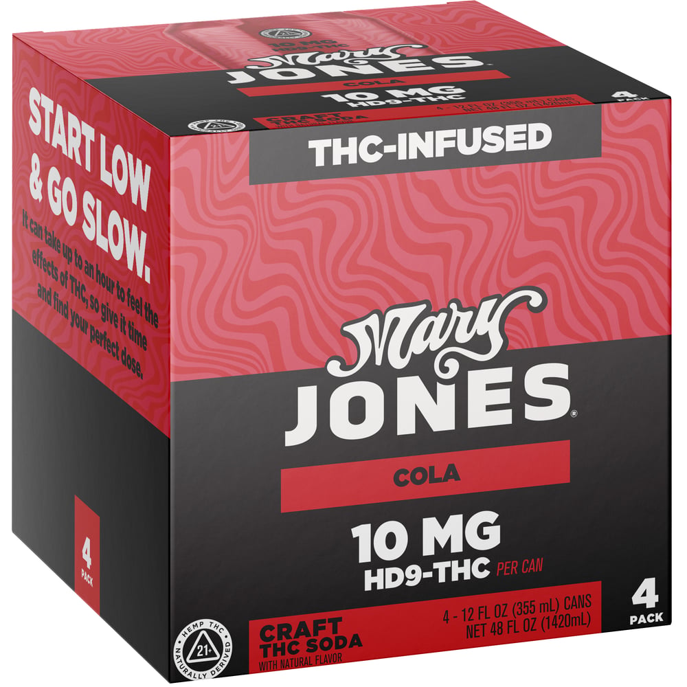 Mary Jones Cola 10mg THC 12oz can