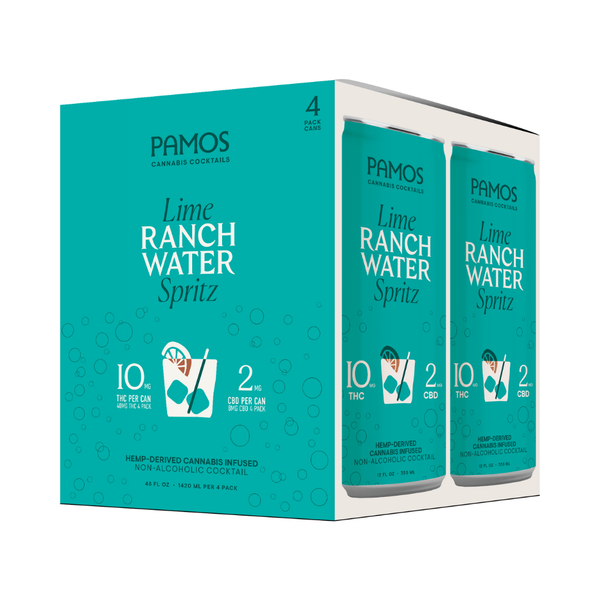 Pamos Lime Ranch Water 10mg 4-pack