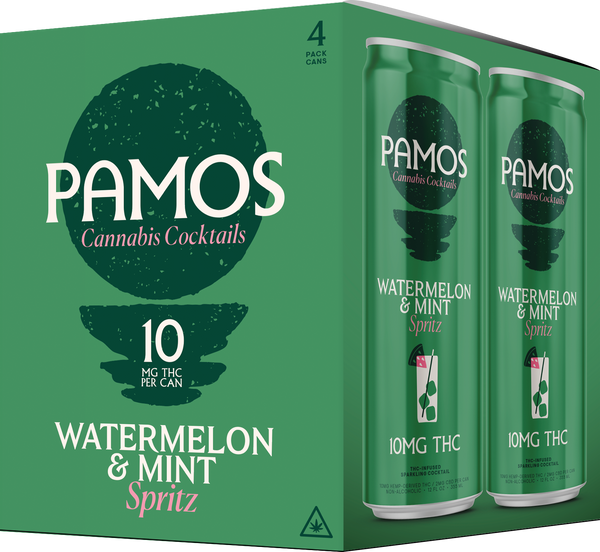 Pamos Watermelon Mint Spritz 10mg 4-pack