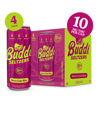 Buddi Berry Lime Bliss — 10mg THC Seltzer (24-Can Case)