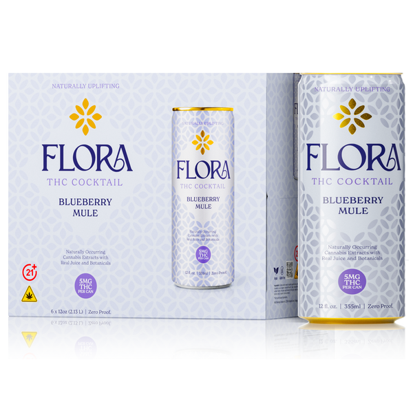 FLORA 5mg Blueberry Mule 6-pack