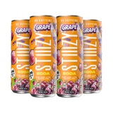 STIIIZY Grape THC Soda 4-pack, 12 oz cans with 20mg hemp-derived Delta-9 THC