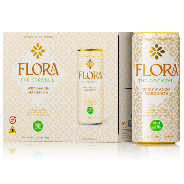 FLORA 5mg Spicy Mango Margarita 6-pack