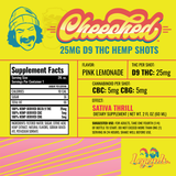 Cheech & Chong Legends Sativa THC Shot 25mg dose graphic