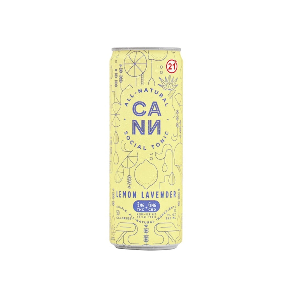 Cann Lo Boy Lemon Lavender 3mg THC 6mg CBD 12oz can