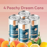 Peachy Dream THC lemonade comes four cans per pack