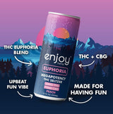 Enjoy Hemp 50mg THC + 10mg CBG Euphoria Seltzer — Peach