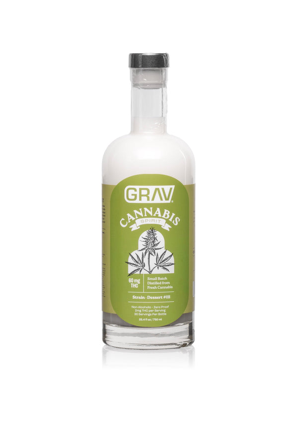 GRAV Cannabis Spirit 60mg Green Label 750mL bottle