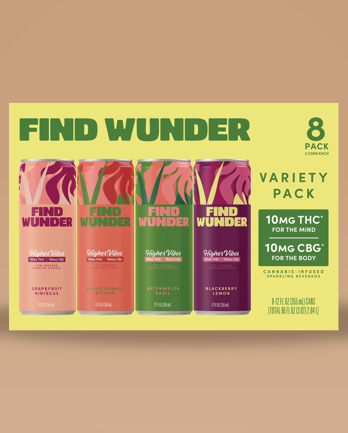Wunder Higher Vibes Variety Pack 10mg THC