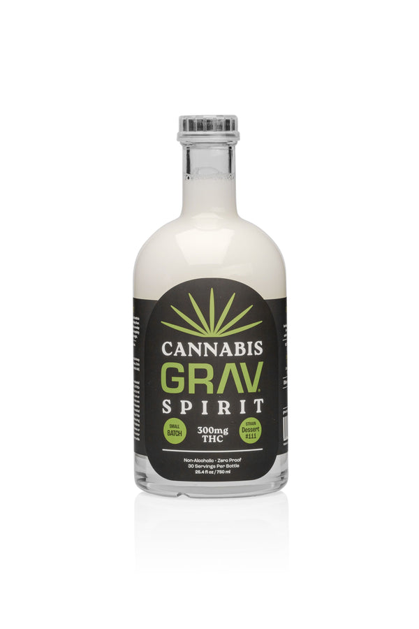 GRAV Cannabis Spirit 300mg Black Label 750mL bottle
