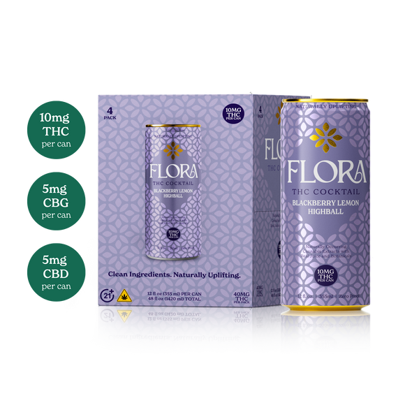 FLORA 10mg Blackberry Lemon 4-pack