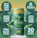 Enjoy Hemp 50mg THC + 10mg CBD Bliss Seltzer — Blood Orange