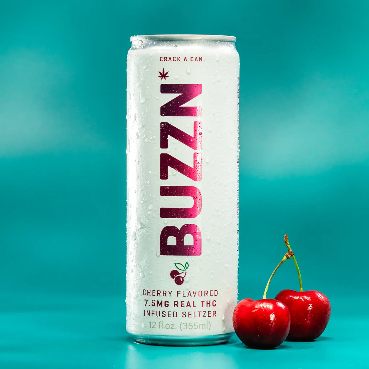 Buzzn Cherry THC Seltzer — 7.5mg Hemp THC Seltzer