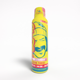 Cheech & Chong Legends Sativa THC Shot 2 oz bottle on a dark background, 25mg THC