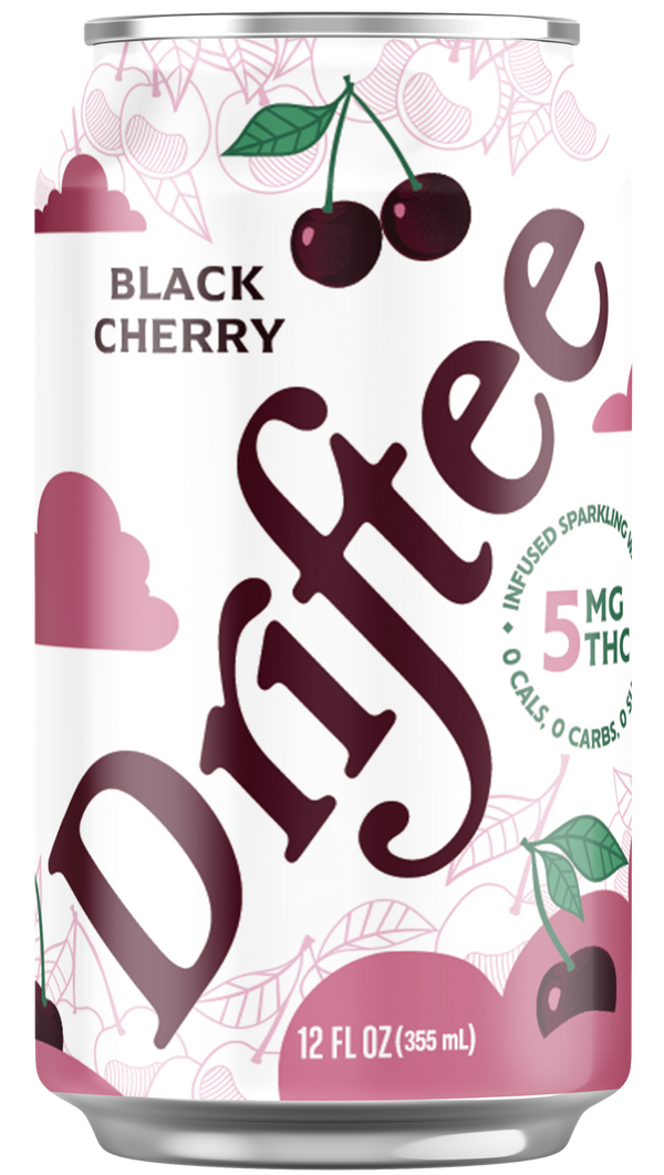 Driftee Black Cherry — 5mg Hemp THC Seltzer