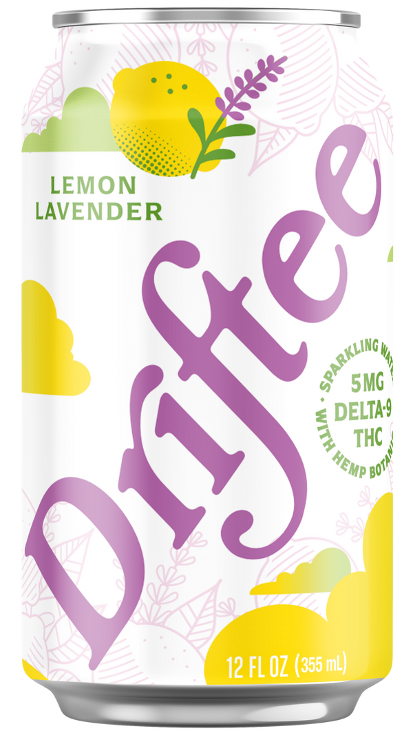 Driftee Lemon Lavender — 5mg Hemp THC Seltzer