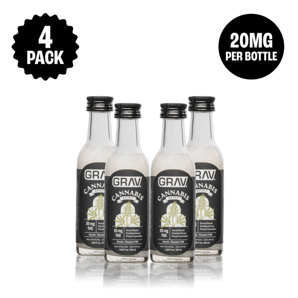 GRAV Cannabis Spirit 20mg Black Label 50mL bottles