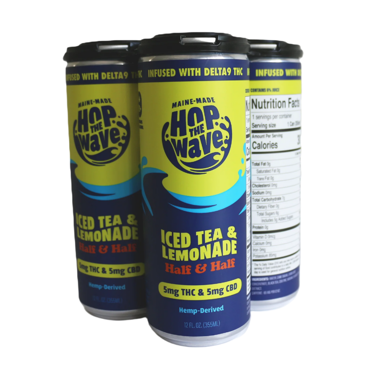 Hop the Wave THC Half & Half — 10mg Hemp THC Iced Tea