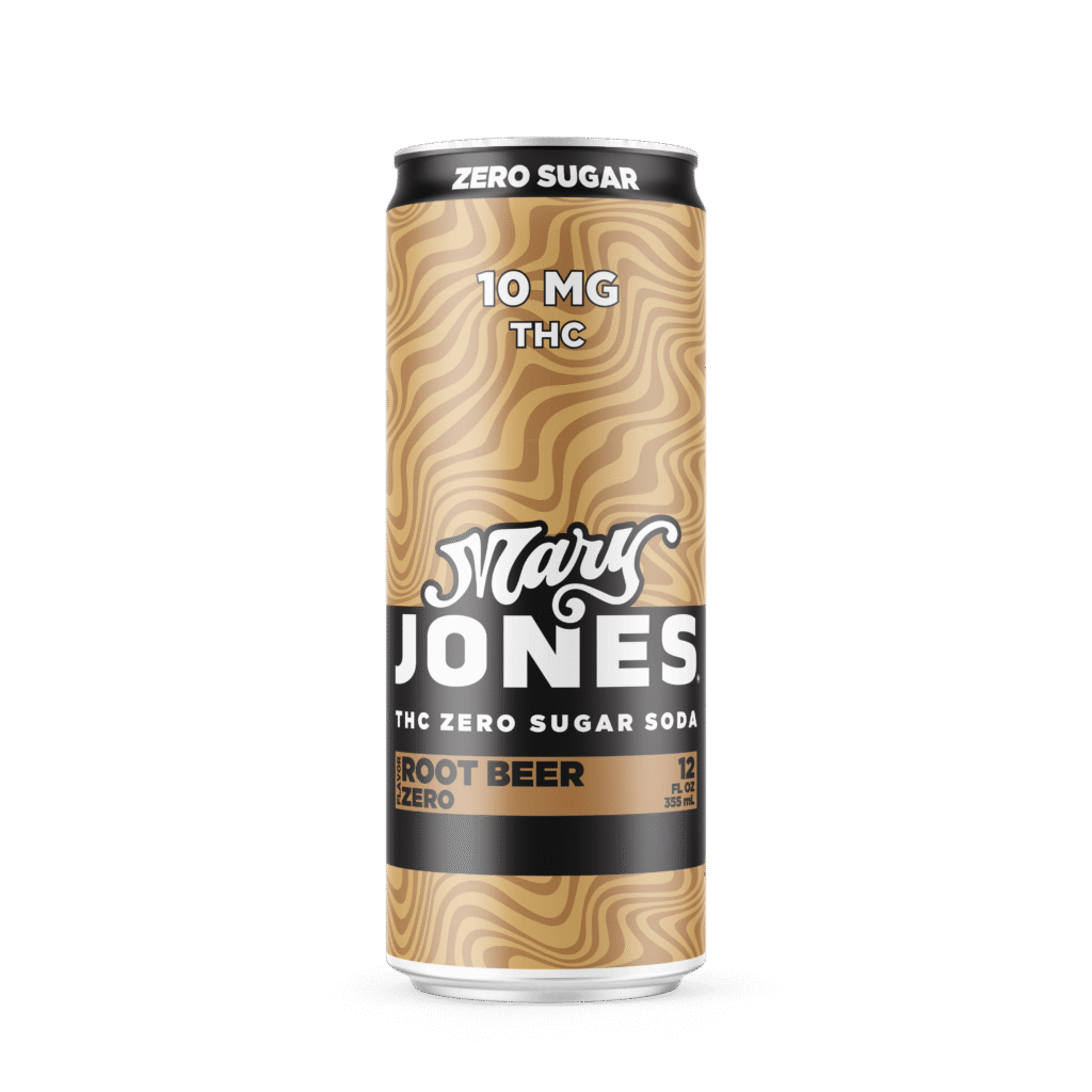 Mary Jones Root Beer Zero — 10mg Hemp THC Soda