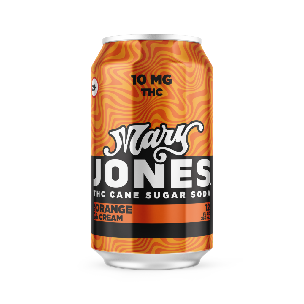 Mary Jones Orange Cream — 10mg Hemp THC Soda
