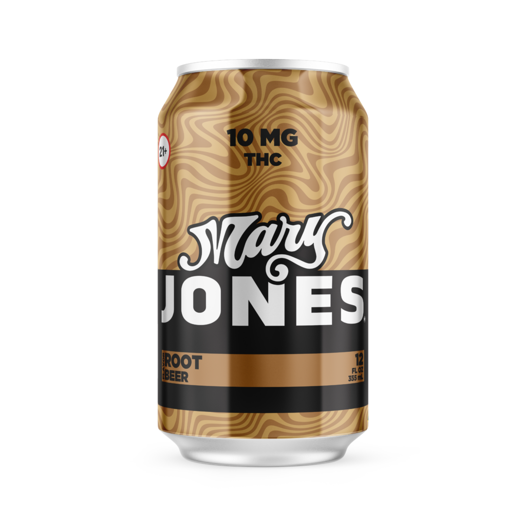 Mary Jones Root Beer — 10mg Hemp THC Soda