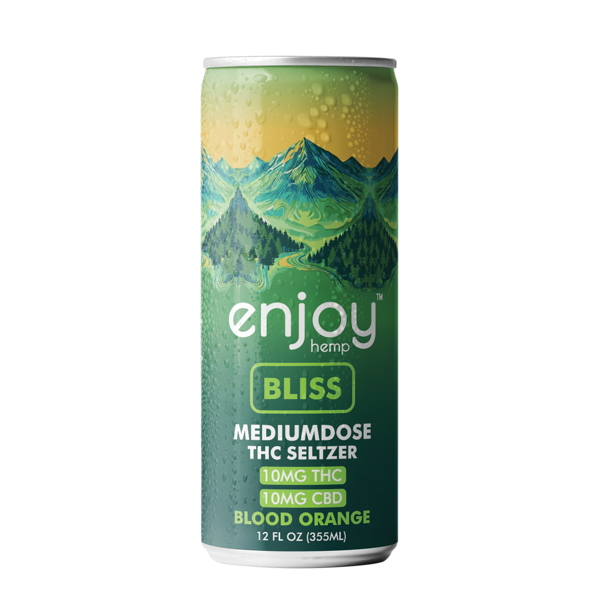Enjoy Hemp 10mg THC Seltzer Mood Variety Pack — Medium Dose (Euphoria, Bliss, Chill)