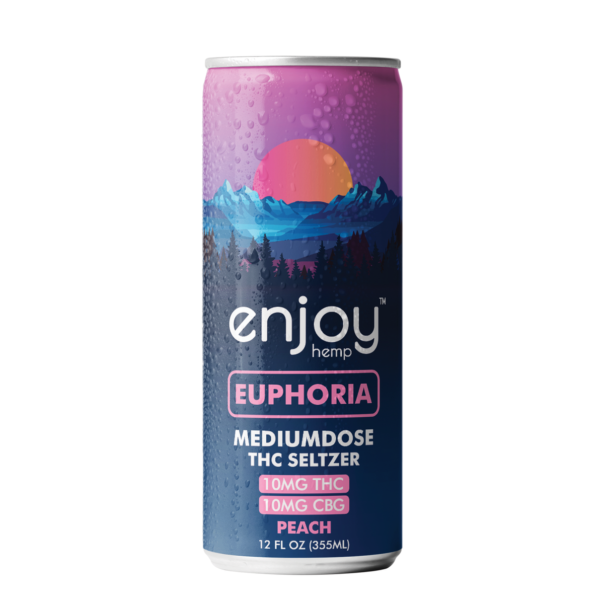 Enjoy Hemp 10mg THC Seltzer Mood Variety Pack — Medium Dose (Euphoria, Bliss, Chill)