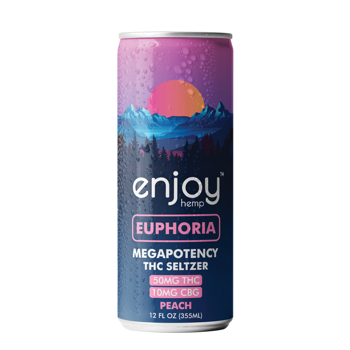 Enjoy Hemp 50mg THC Seltzer Mood Variety Pack — Mega Potency (Euphoria, Bliss, Chill)