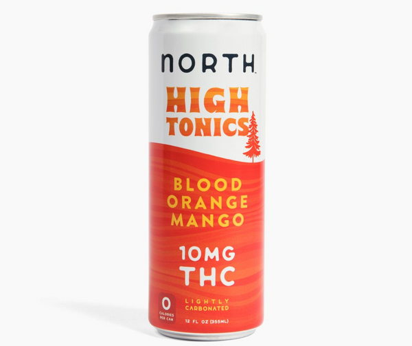 North Canna High Tonics Blood Orange Mango — 10mg Hemp THC Seltzer