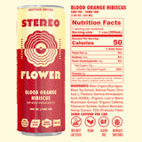 Stereo Flower Blood Orange Hibiscus 5mg nutrition facts and ingredients label