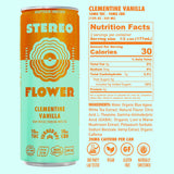 Stereo Flower Clementine Vanilla 10mg nutrition facts and ingredients label