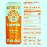 Stereo Flower Clementine Vanilla 5mg nutrition facts and ingredients label