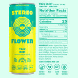 Stereo Flower Yuzu Mint 10mg nutrition facts and ingredients label