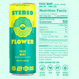 Stereo Flower Yuzu Mint 5mg nutrition facts and ingredients label