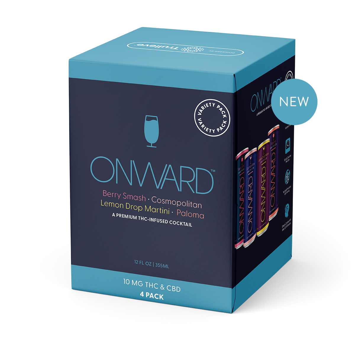Onward Variety Pack 10mg THC cocktails case