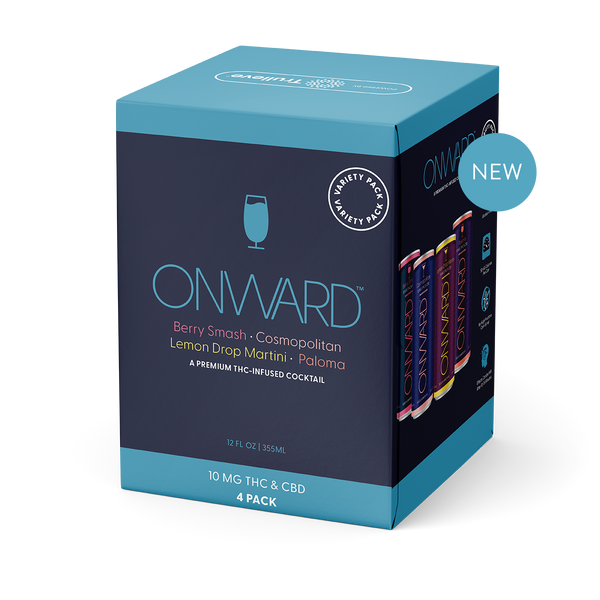 Onward Variety Pack 10mg THC cocktails case