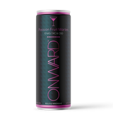 Onward Passion Fruit Martini 10mg THC-infused alcohol-free cocktail 12oz can, front label