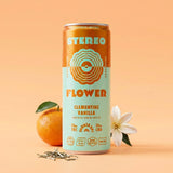 Stereo Flower Clementine Vanilla sparkling white tea can, 10mg THC and 10mg CBD