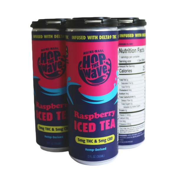 Hop the Wave Raspberry THC Iced Tea