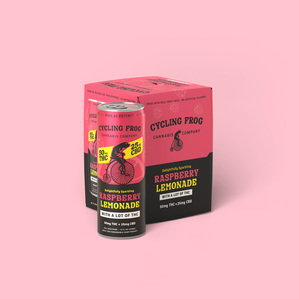 Cycling Frog Raspberry Lemonade THC Seltzer 50mg