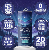 Enjoy Hemp 50mg THC + 10mg CBN Sleep Seltzer — Mango Passionfruit